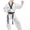 Dobok EZ-Fit cu rever NEGRU 2